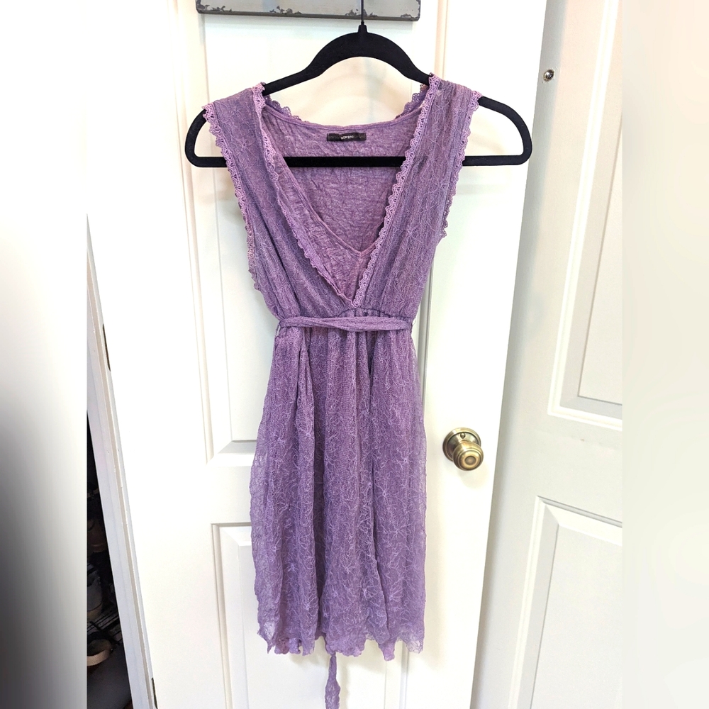 Elegant Lavender Lace Dress